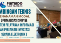 Bimtek Optimalisasi SPIPISE - Sistem Pelayanan Informasi dan Perizinan Investasi Secara Elektronik