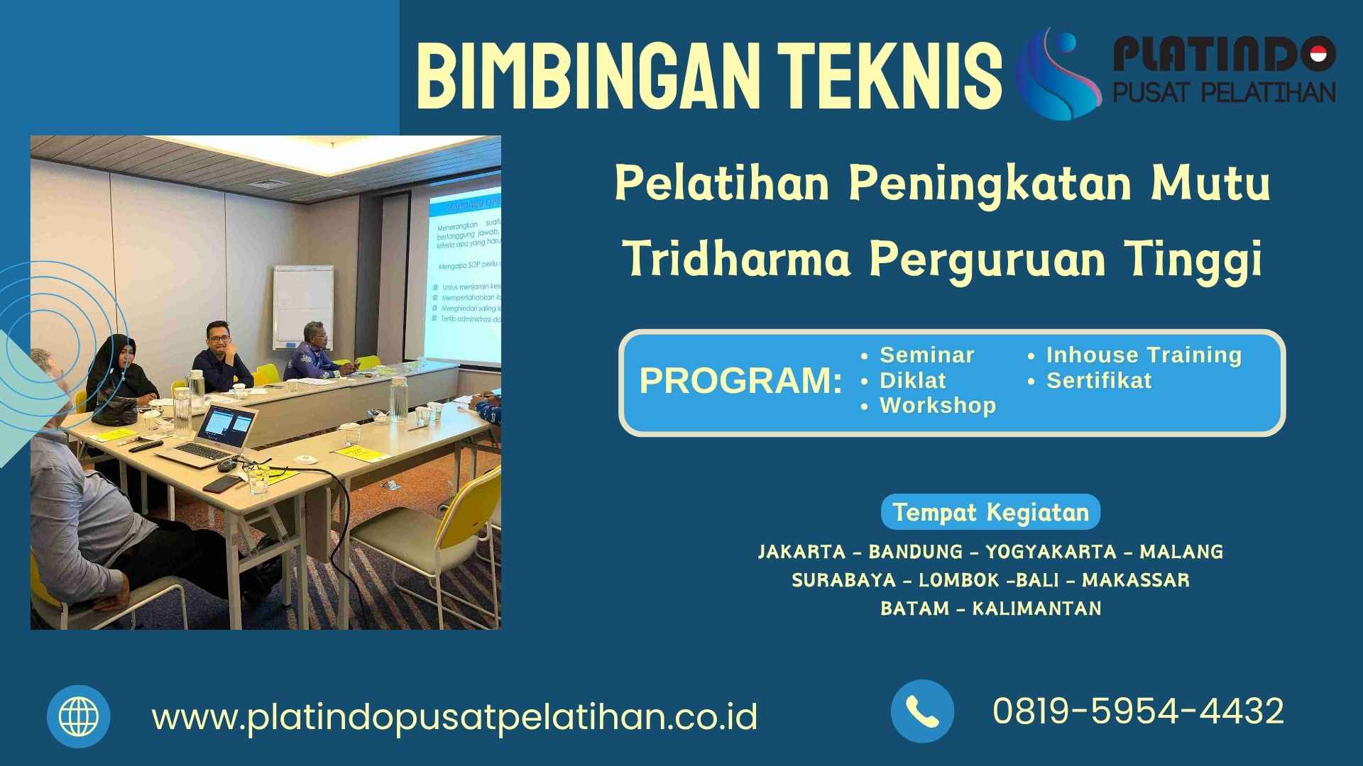 Bimtek Pelatihan Peningkatan Mutu Tridharma Perguruan Tinggi Tahun 2026 Regulasi Terbaru