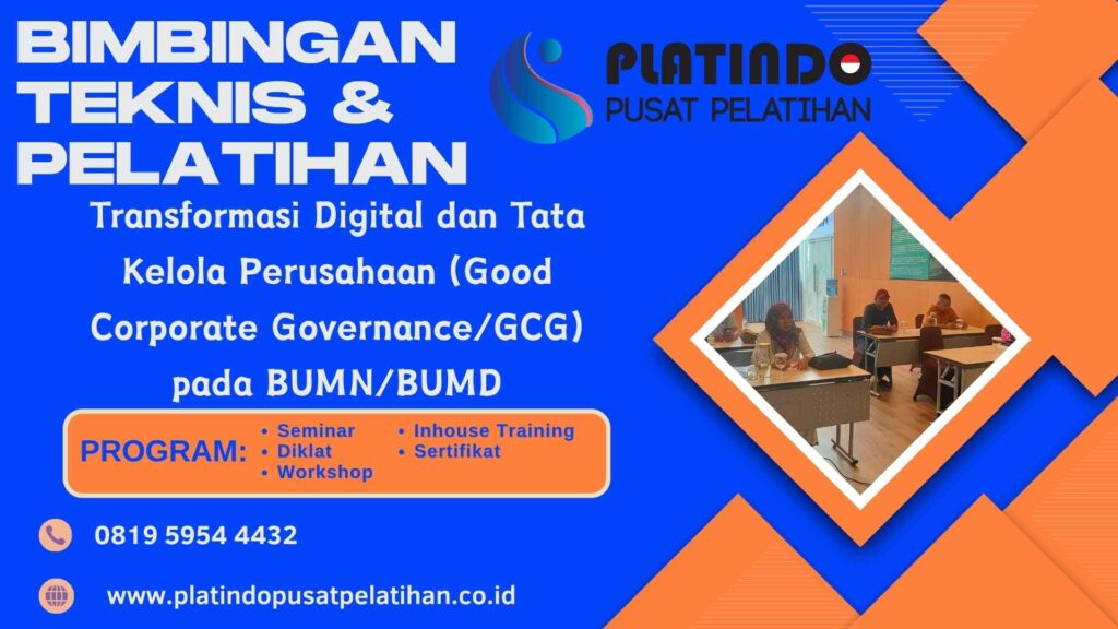 Bimtek Pelatihan Transformasi Digital dan Tata Kelola Perusahaan (Good Corporate Governance/GCG) pada BUMN/BUMD Tahun 2026 Regulasi Terbaru