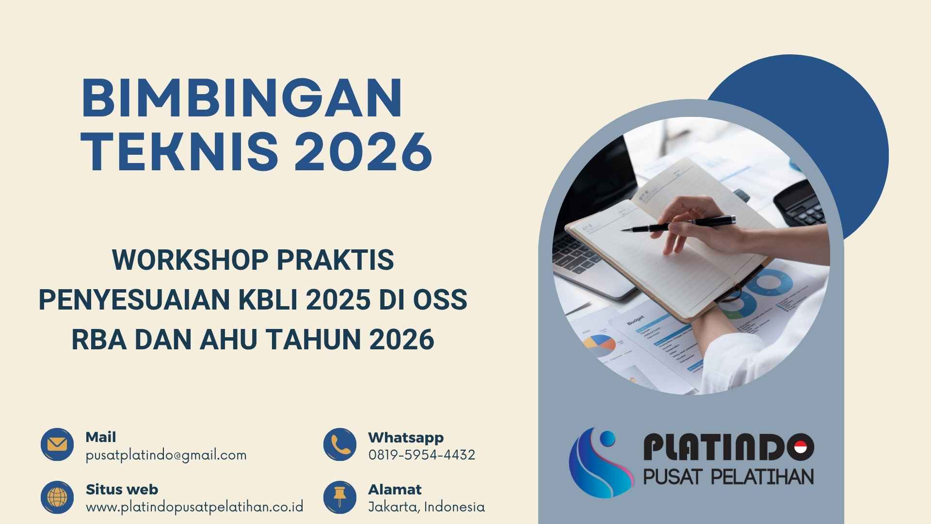 Bimtek Pelatihan Workshop Praktis Penyesuaian KBLI 2025 di OSS RBA dan AHU Tahun 2026 Regulasi Terbaru