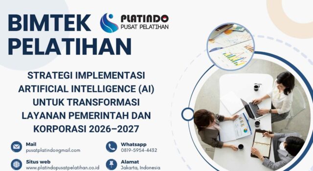 Bimtek Pelatihan Strategi Implementasi Artificial Intelligence (AI) untuk Transformasi Layanan Pemerintah dan Korporasi Tahun 2026 Regulasi Terbaru