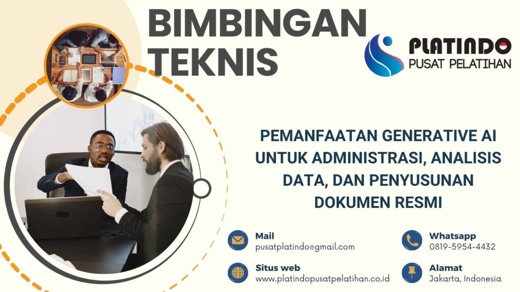 Bimtek Pelatihan Pemanfaatan Generative AI untuk Administrasi, Analisis Data, dan Penyusunan Dokumen Resmi Tahun 2026 Regulasi Terbaru