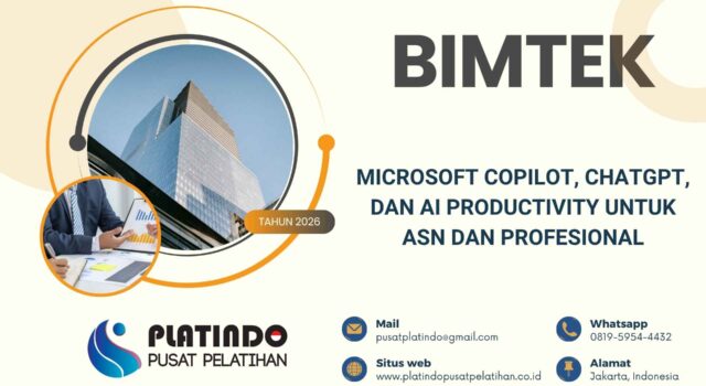 Bimtek Pelatihan Microsoft Copilot, ChatGPT, dan AI Productivity untuk ASN dan Profesional Tahun 2026 Regulasi Terbaru