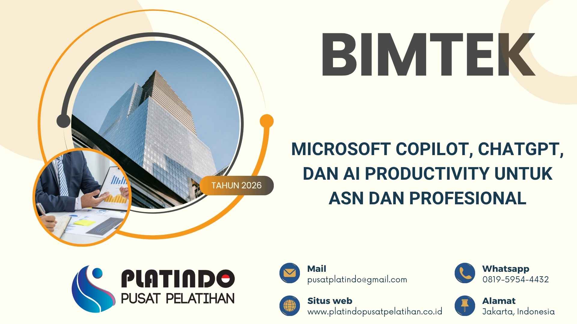 Bimtek Pelatihan Microsoft Copilot, ChatGPT, dan AI Productivity untuk ASN dan Profesional Tahun 2026 Regulasi Terbaru
