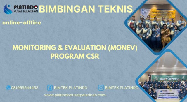 Bimtek Pelatihan Monitoring dan Evaluation (Monev) Program CSR 2026 Materi Terlengkap Jadwal Terlengkap