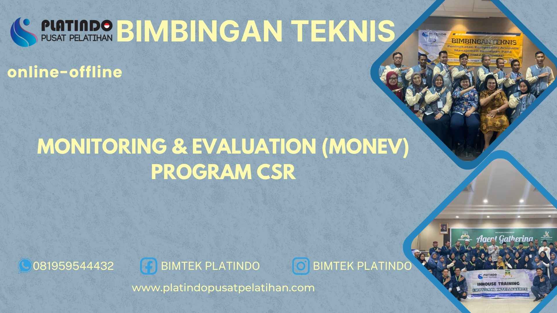 Bimtek Pelatihan Monitoring dan Evaluation (Monev) Program CSR 2026 Materi Terlengkap Jadwal Terlengkap
