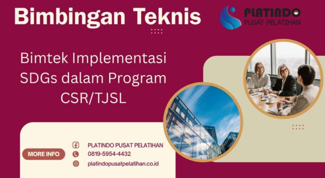Bimtek Pelatihan Implementasi SDGs dalam Program CSR TJSL Tahun 2026 2027 Regulasi Terbaru