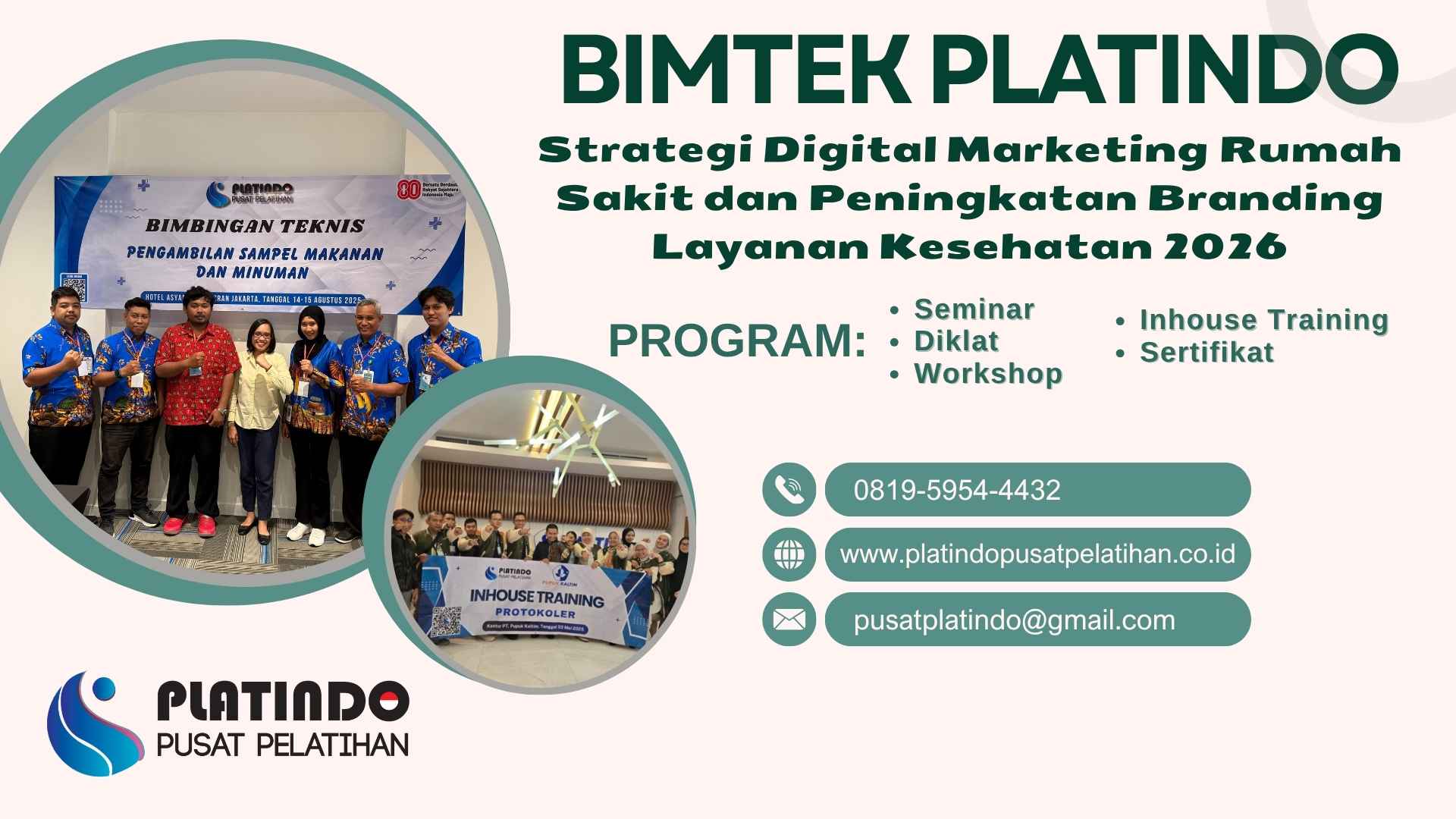 Bimtek Pelatihan Strategi Digital Marketing Rumah Sakit 2026 Regulasi Terbaru Jadwal Terlengkap