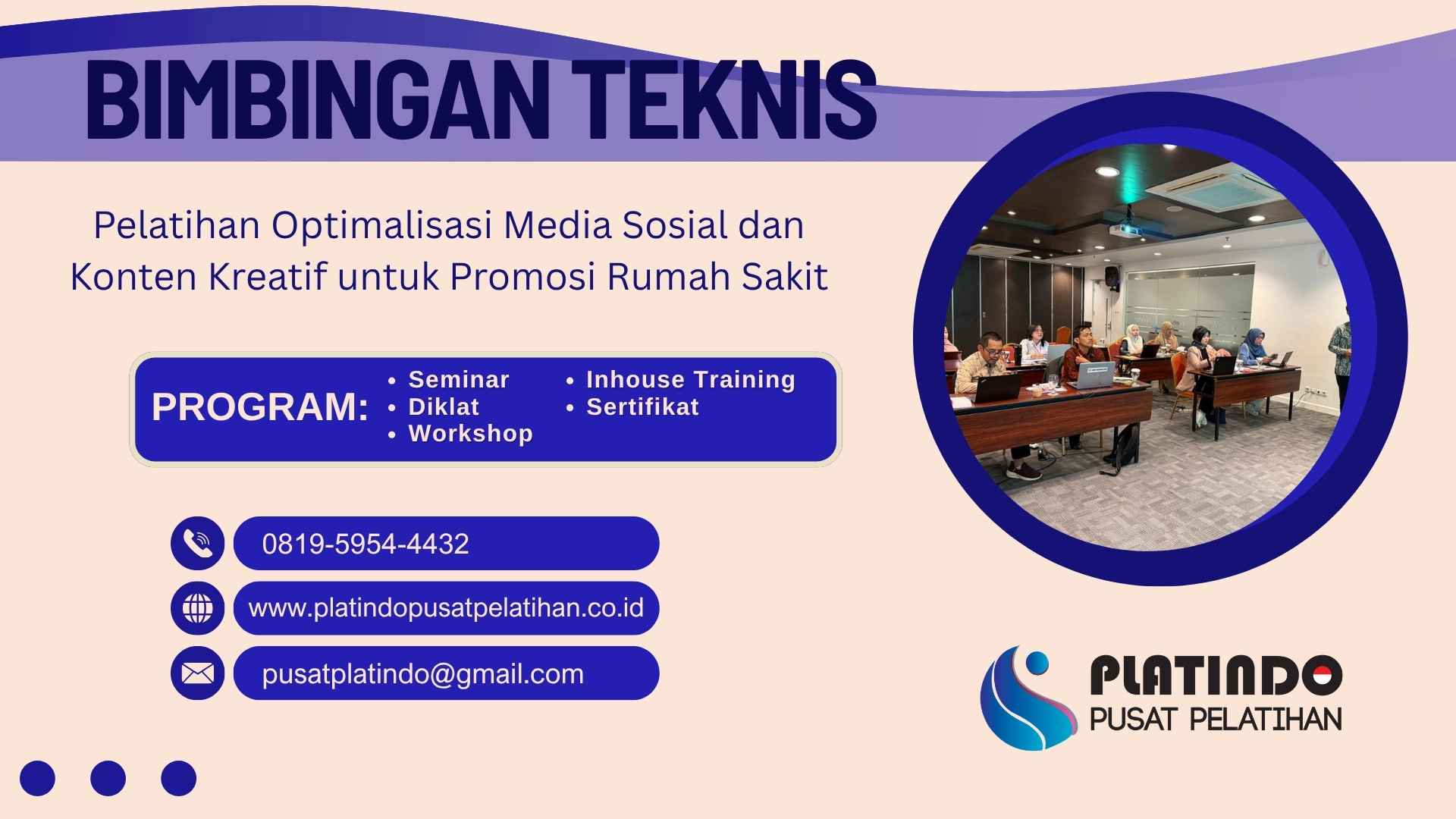 Bimtek Pelatihan Optimalisasi Media Sosial dan Konten Kreatif untuk Promosi Rumah Sakit 2026