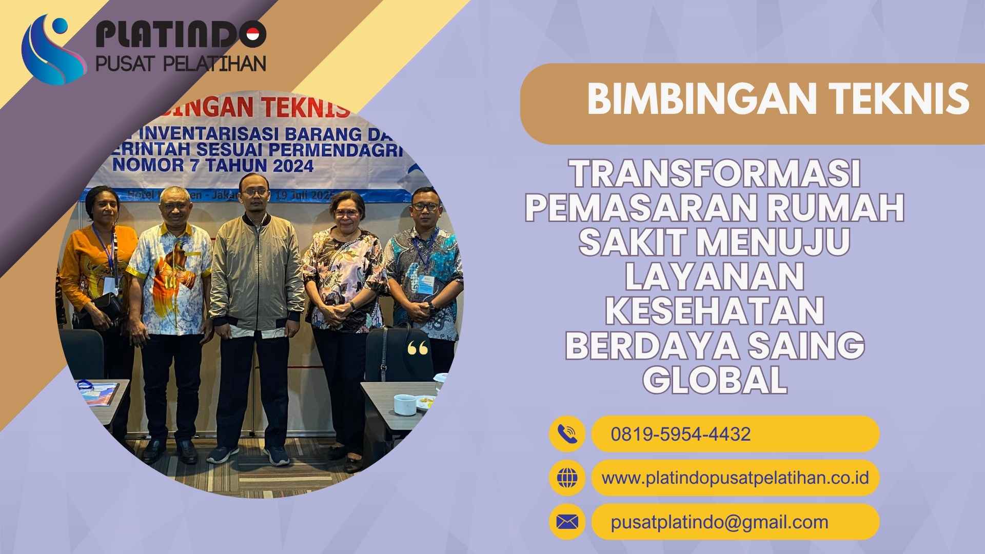 Bimtek Pelatihan Transformasi Pemasaran Rumah Sakit Menuju Layanan Kesehatan Berdaya Saing Global Tahun 2026 Regulasi Terbaru