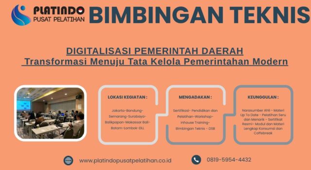Bimtek Pelatihan Digitalisasi Pemerintah Daerah Transformasi Tata Kelola Modern 2026 Regulasi Terbaru