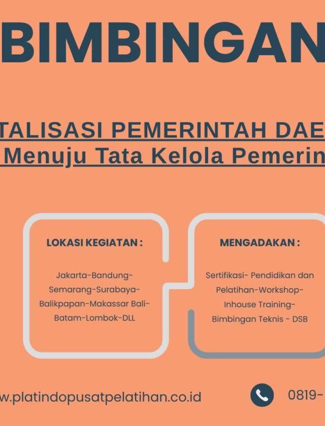Bimtek Pelatihan Digitalisasi Pemerintah Daerah Transformasi Tata Kelola Modern 2026 Regulasi Terbaru