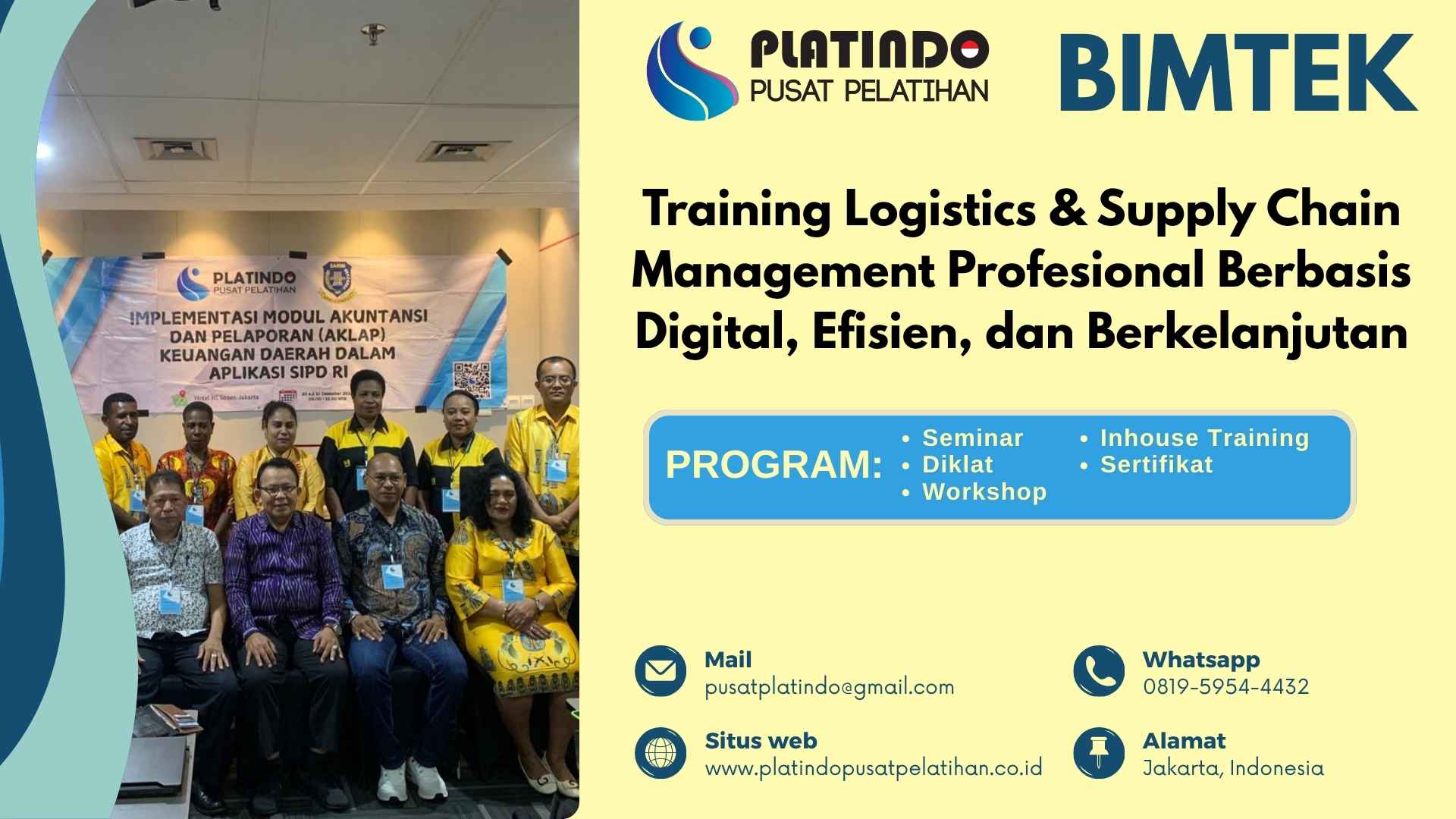 Bimtek Pelatihan Training Logistics & Supply Chain Management Profesional Berbasis Digital, Efisien, dan Berkelanjutan Tahun 2026 Regulasi Terbaru