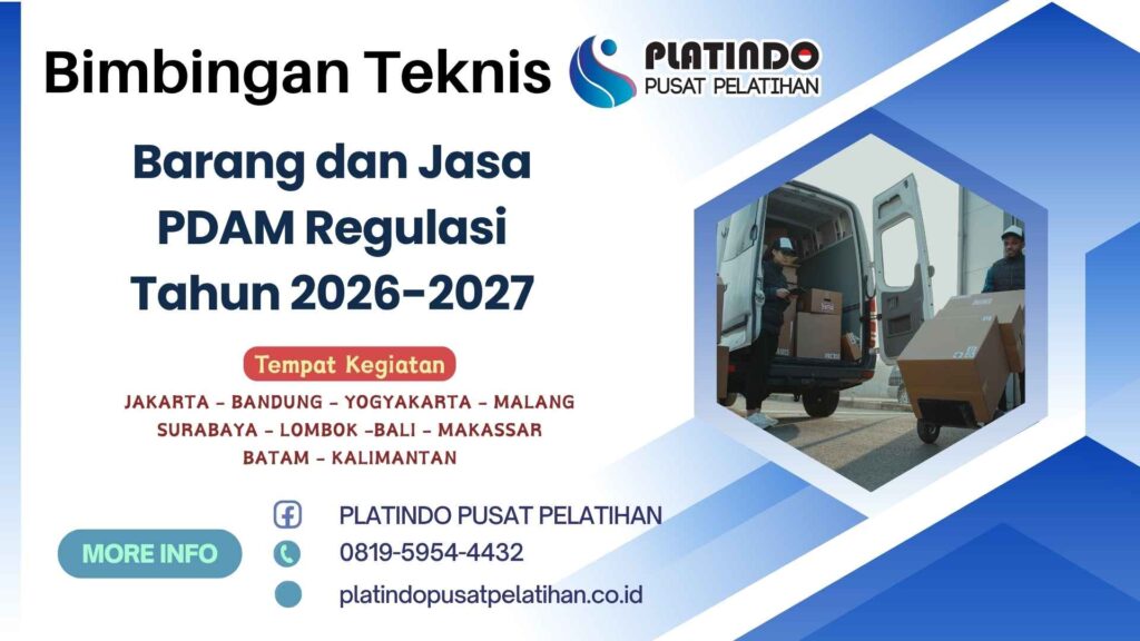 Bimtek Pelatihan Barang dan Jasa PDAM Regulasi Tahun 2026 Regulasi Terbaru