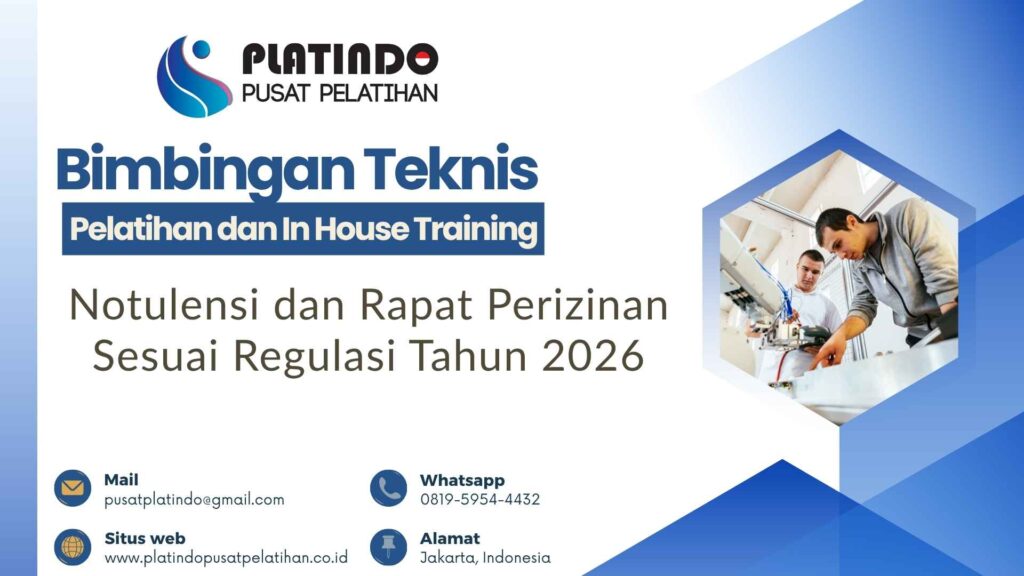 Jadwal Bimtek Pelatihan Notulensi dan Rapat Perizinan 2026 Kebijakan Terbaru