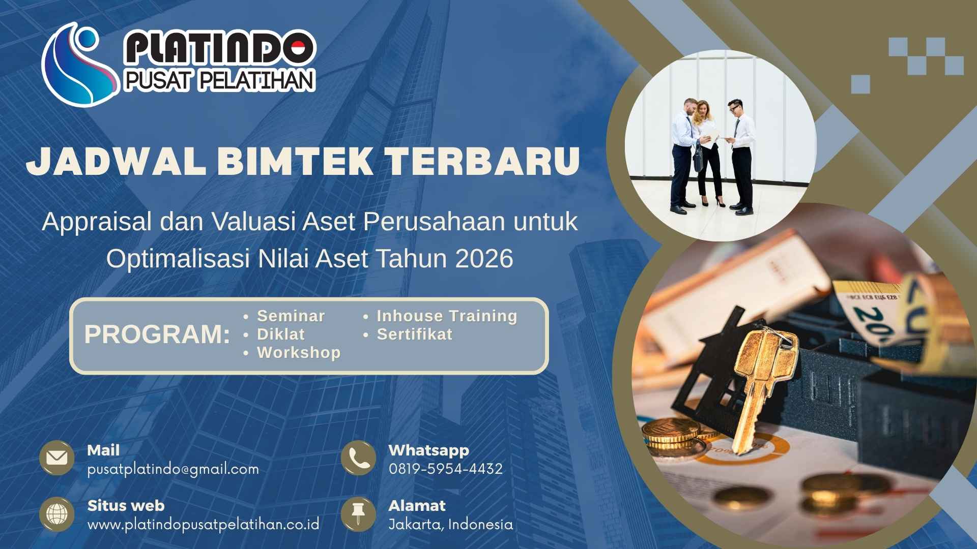 Bimtek Pelatihan Appraisal dan Valuasi Aset Perusahaan 2026 Teknik Profesional dan Implementasi Terbaru