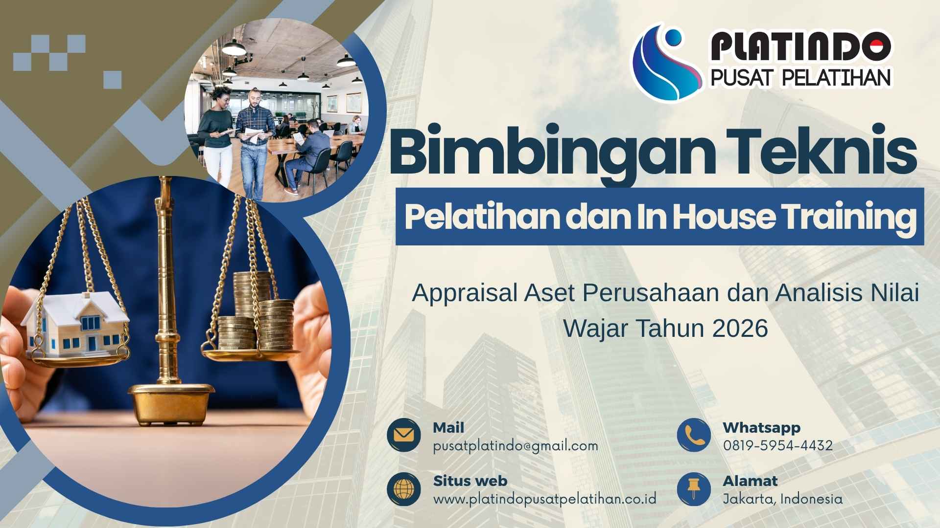 Jadwal Bimtek Pelatihan Appraisal Aset dan Analisis Nilai Wajar 2026 Teknik Profesional dan Implementasi Terbaru