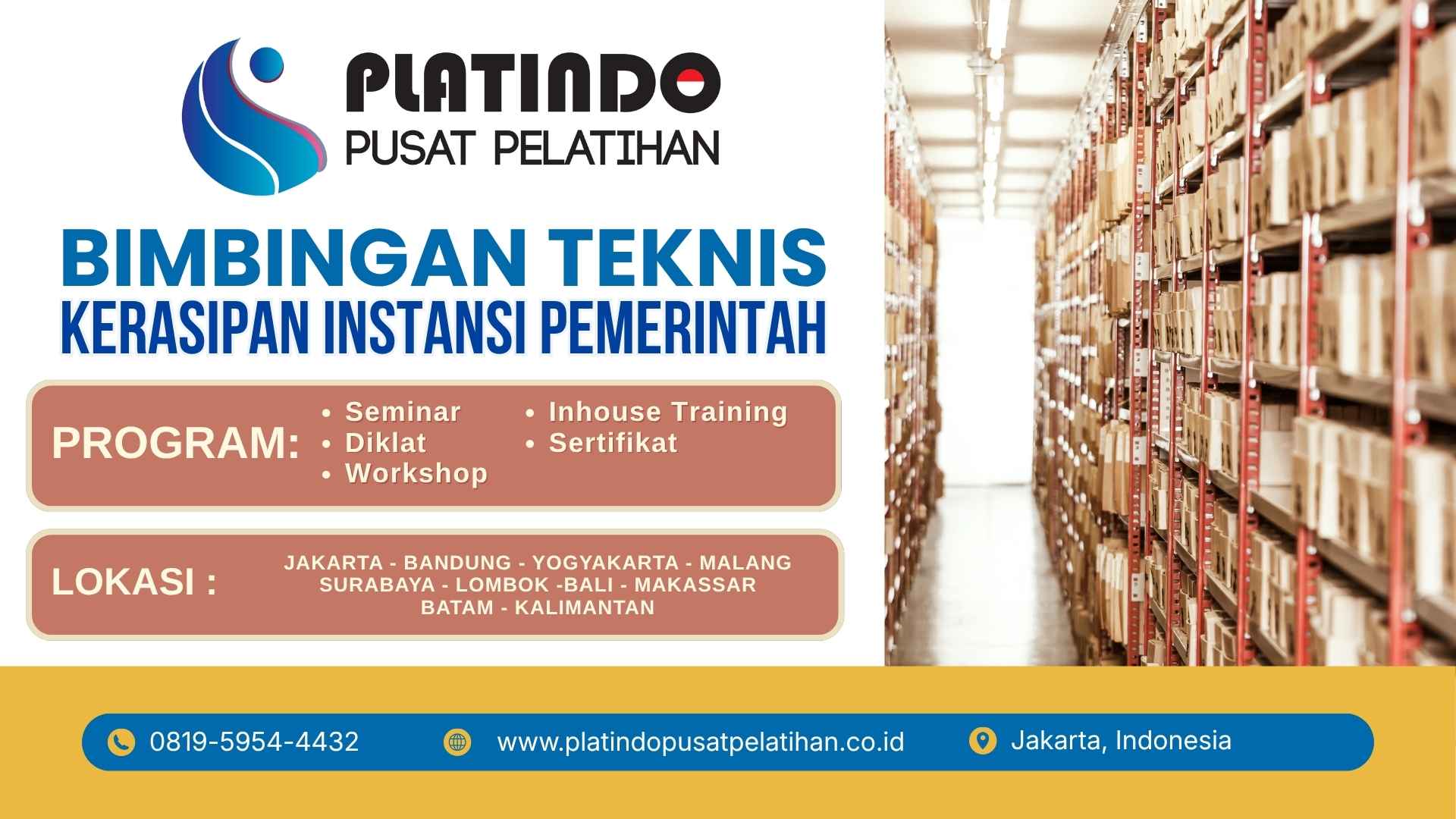 Bimtek Nasional Kerasipan instansi pemerintah Strategis dan Profesional Tahun 2026-2027