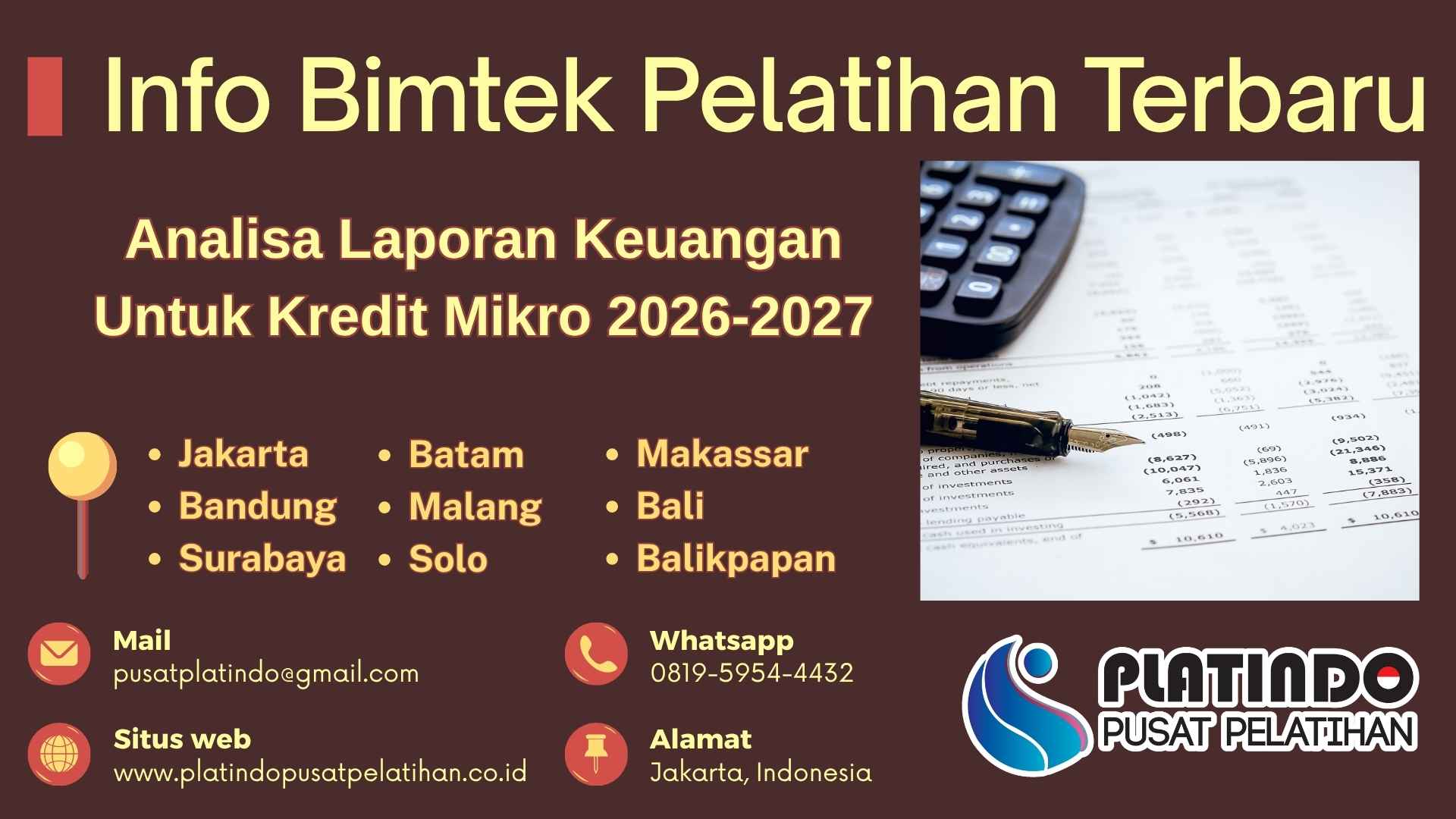 Bimtek Analisa Laporan Keuangan Untuk Kredit Mikro 2026-2027