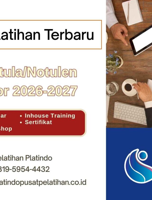 Bimtek Training Notula/Notulen Rapat Kantor 2026-2027 Profesional
