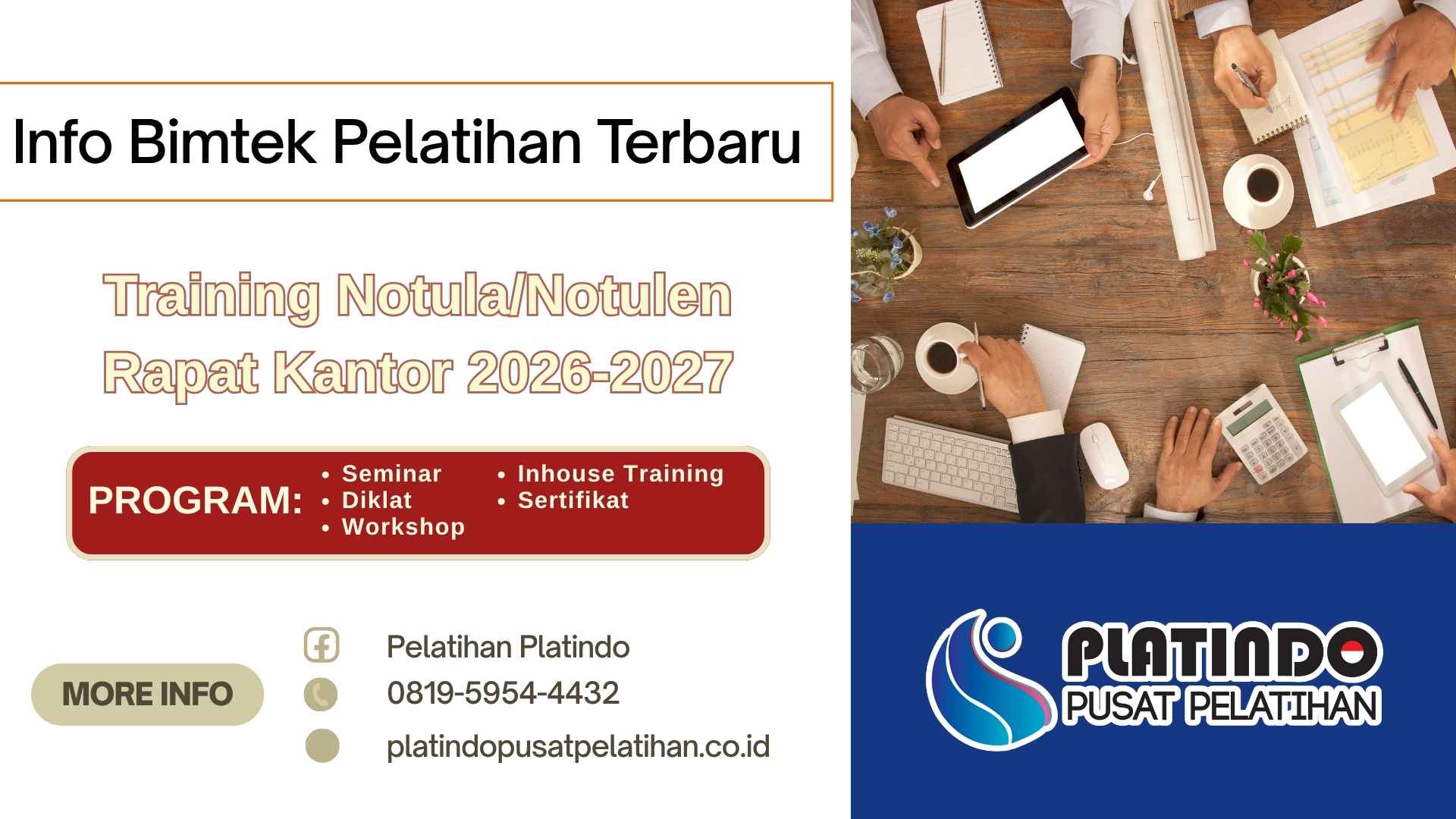 Bimtek Training Notula/Notulen Rapat Kantor 2026-2027 Profesional