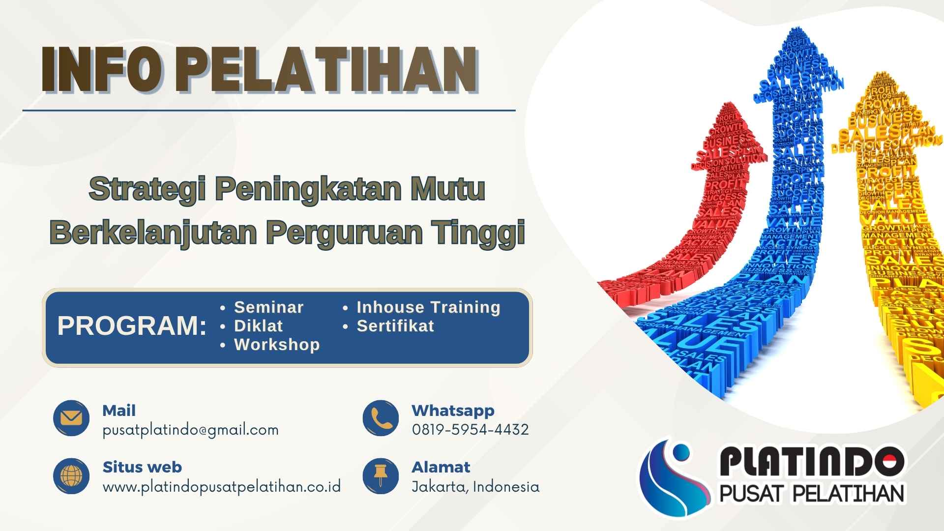 Pelatihan Strategi Peningkatan Mutu Berkelanjutan Perguruan Tinggi Strategis 2026-2027