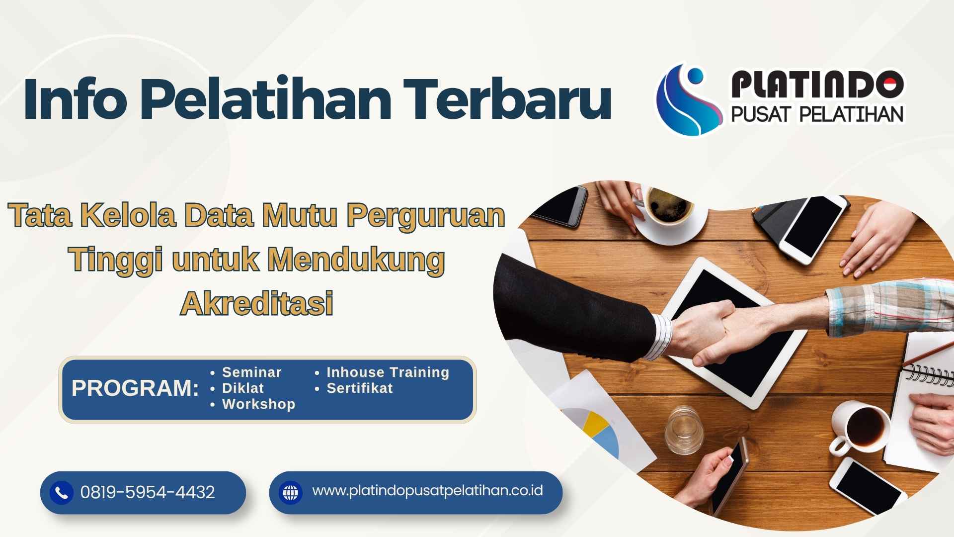 Pelatihan Tata Kelola Data Mutu Perguruan Tinggi Terbaik Sesuai Ketentuan 2026-2027