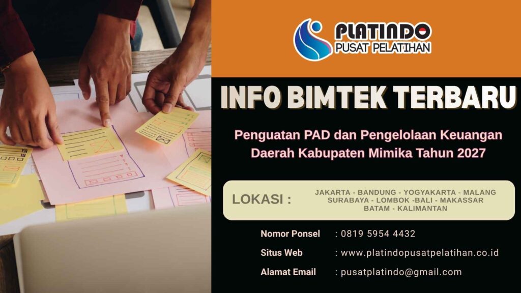Bimtek PAD Kabupaten Mimika 2027 Strategi Optimalisasi Pendapatan Daerah Berbasis Regulasi