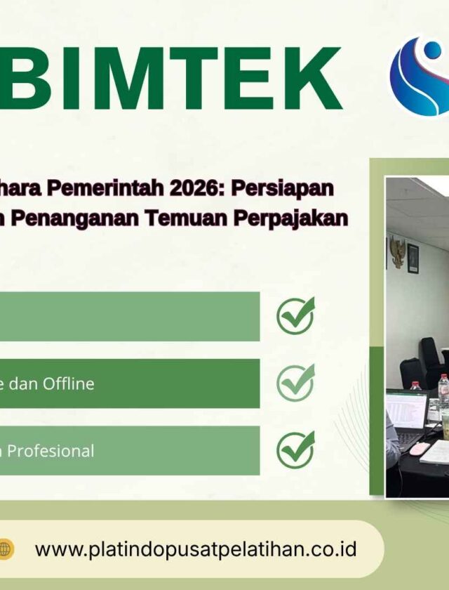 Pelatihan Manajemen Data Perpajakan Pemerintah 2027 Strategi Terintegrasi untuk Akurasi dan Optimalisasi Data